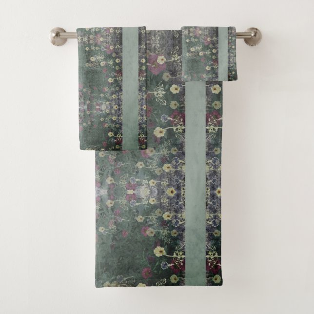 Conjunto De Toalhas Gótico italiano Floral (Insitu)