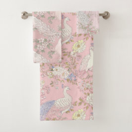 Conjunto De Toalhas Graceful Peacock ornament Towel