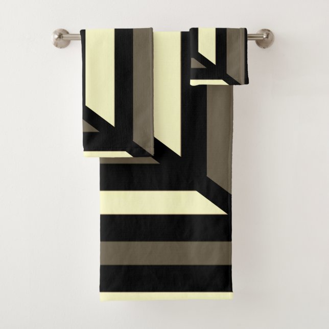 Conjunto De Toalhas Grades de prisão de arte visual (Insitu)