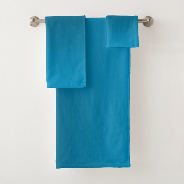 Conjunto De Toalhas Gradiente Azul - claro a profundo | Fundo de Humor (Insitu)