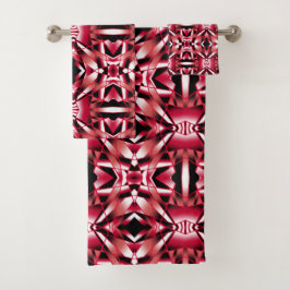 Conjunto De Toalhas Gradiente de Cor da Perspectiva de Energia Vermelh