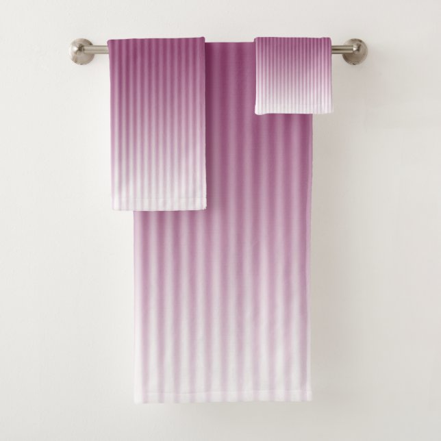 Conjunto De Toalhas Gradiente Padrão de Listra Moderno Elegante na Mod (Insitu)