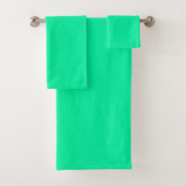 Conjunto De Toalhas Gradiente Verde Primavera