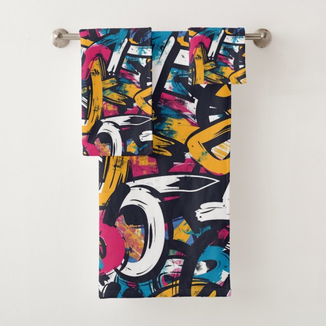 Conjunto De Toalhas Graffiti Art (Insitu)