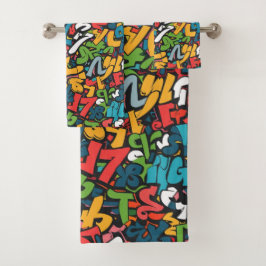 Conjunto De Toalhas Graffiti Art