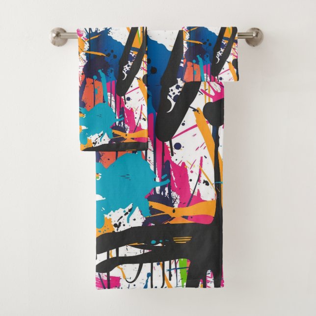Conjunto De Toalhas Graffiti Art (Insitu)