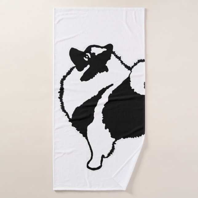 Conjunto De Toalhas Gráficos Keeshond - Arte de Cachorro Original (Toalha de Banho)