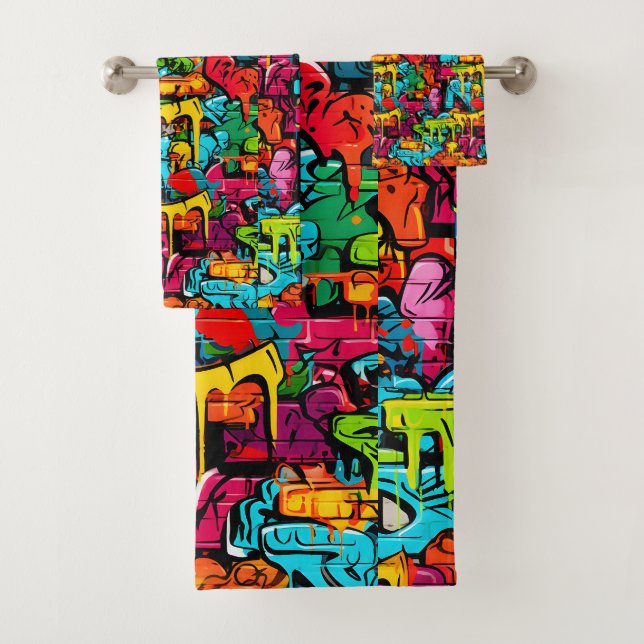 Conjunto De Toalhas Grafite (Insitu)