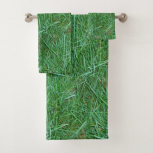 Conjunto De Toalhas Grama Verde