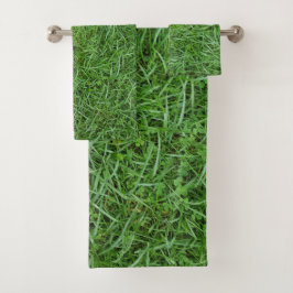 Conjunto De Toalhas Grama Verde