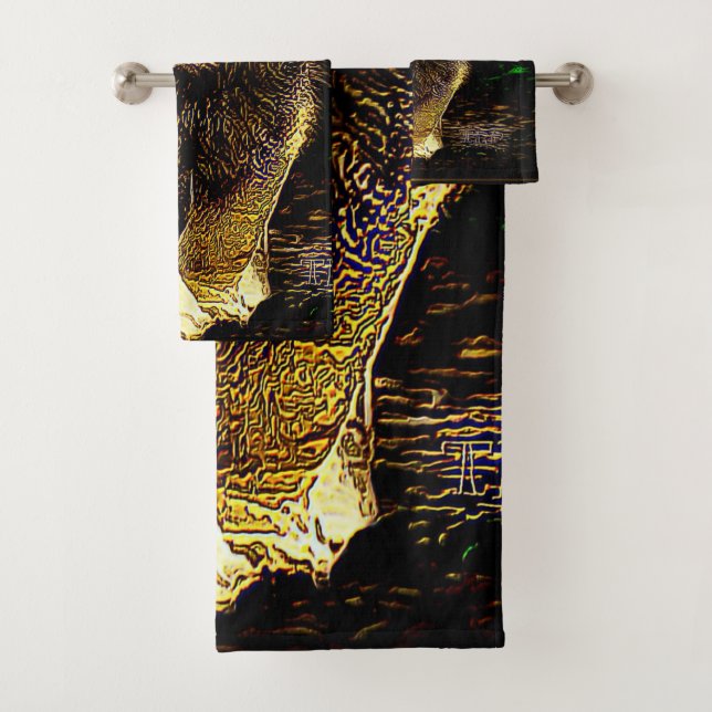 Conjunto De Toalhas Grandes Modelos Gatos: Chefe Lion 01-02 (Insitu)