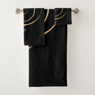 Conjunto De Toalhas Gratidão Dourada