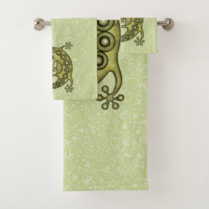 Conjunto De Toalhas Green Lizard