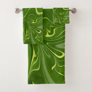 Conjunto De Toalhas Greenery Swirls