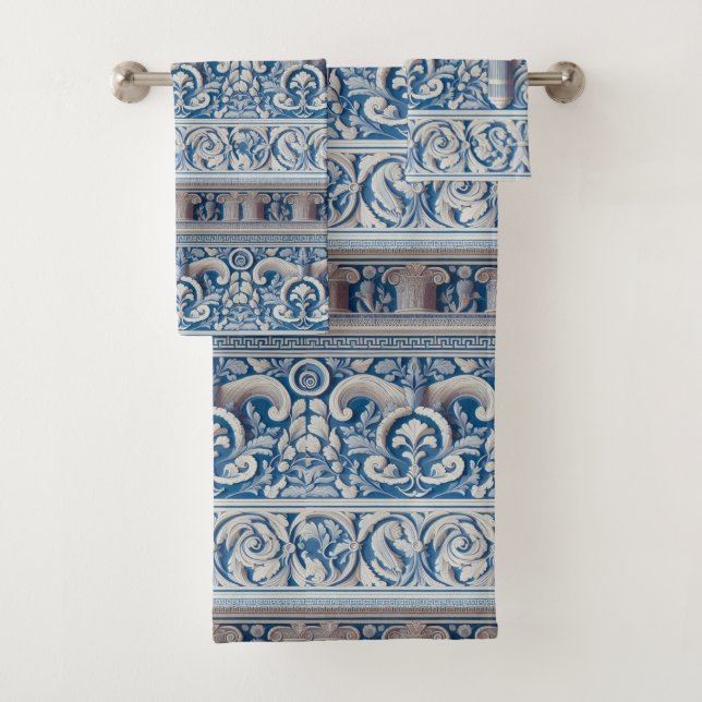 Conjunto De Toalhas Grego antigo (Insitu)