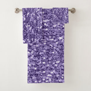 Conjunto De Toalhas Grelhas roxas ultra violetas