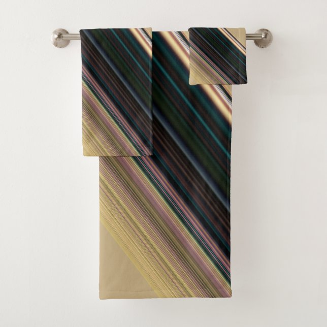 Conjunto De Toalhas Greve Castanha e Verde (Insitu)