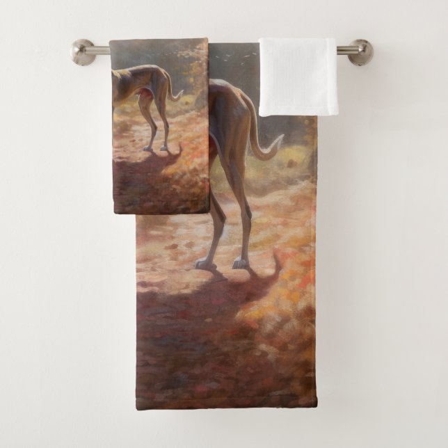 Conjunto De Toalhas Greyhound no outono deixa cair inspiração (Insitu)