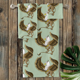 Conjunto De Toalhas Griffin Fantasy Griffin Mythology