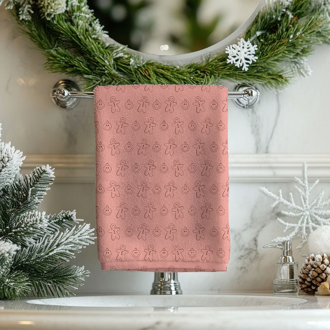 Conjunto de Toalhas Groovy Delícia de Natal em Pas (Groovy Towel Set 70s Pastel Christmas Delight)