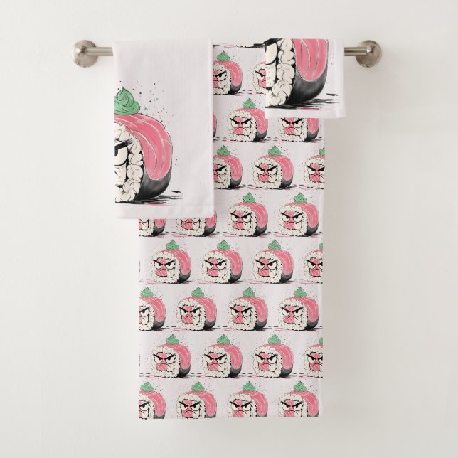 Conjunto De Toalhas Grumpy Sushi (Insitu)