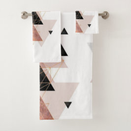 Conjunto De Toalhas Grupo geométrico do banho de |