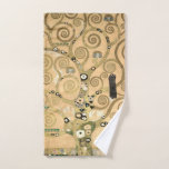 Conjunto De Toalhas Gustav Klimt - A árvore da vida, Stoclet Frieze<br><div class="desc">The Tree of Life,  Stoclet Frieze,  parte central do painel esquerdo - Gustav Klimt,  Cardboard,  1909</div>