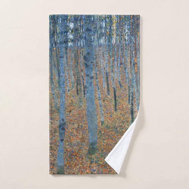Conjunto De Toalhas Gustav Klimt Beech Tree Grove (Toalha de mão)