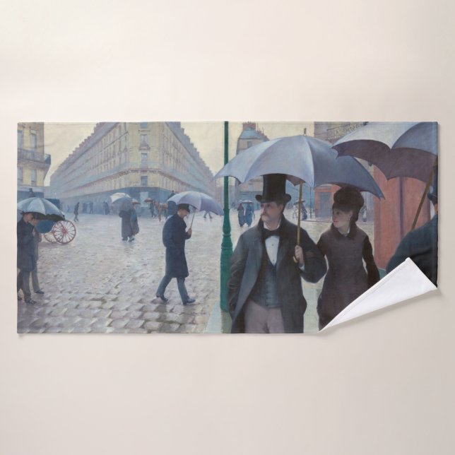 Conjunto De Toalhas Gustave Caillebotte - Paris Street; Rainy Day (Toalha de Banho)