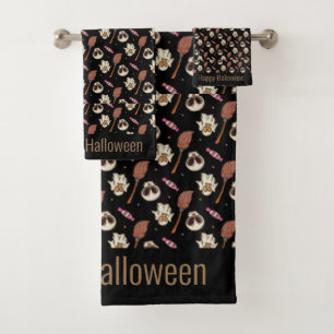 Conjunto De Toalhas Halloween do Caveira Divertido, Magic Witchy