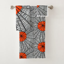Conjunto De Toalhas Halloween Spider Web