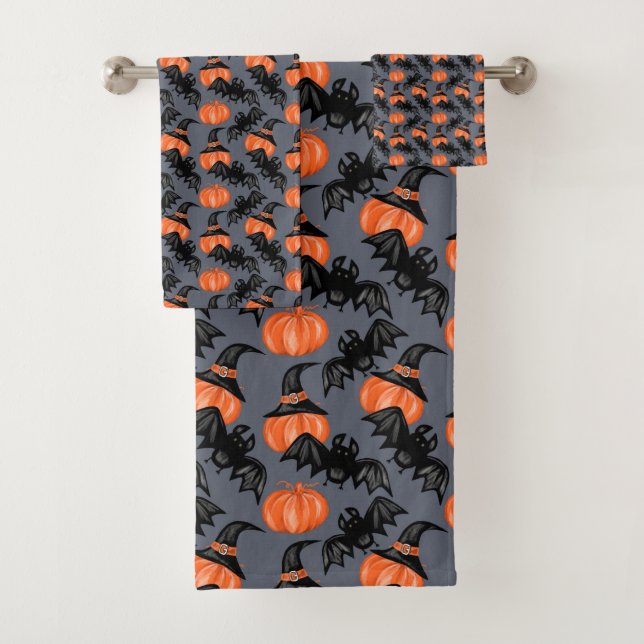 Conjunto De Toalhas Halloween Towel (Insitu)