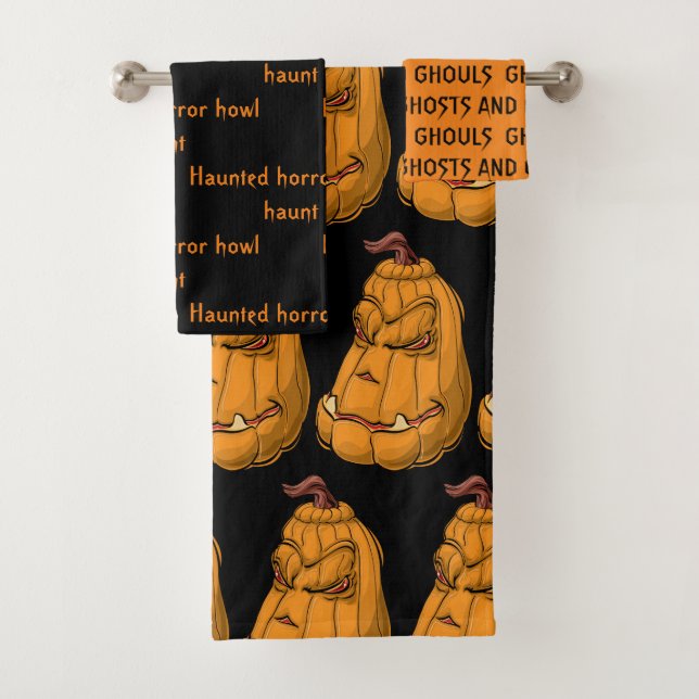 Conjunto De Toalhas Halloween Towel Bath set (Insitu)