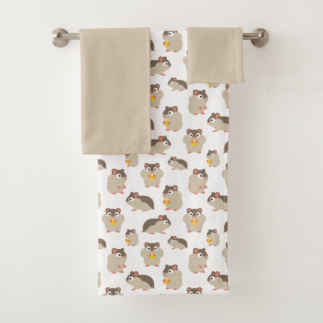 Conjunto De Toalhas Hamsters (Insitu)