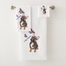 Conjunto De Toalhas Handtuch Set französische Bulldogge