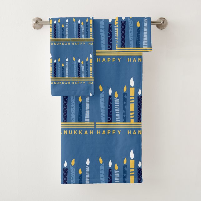 Conjunto De Toalhas Happy Hanukkah (Insitu)