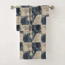 Conjunto De Toalhas Harmonia na Sinfonia Shibori Japonês