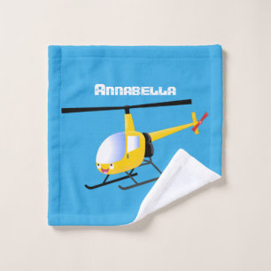 Conjunto De Toalhas Helicóptero de animação amarelo giro