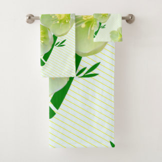 Conjunto De Toalhas Hellebore Floral