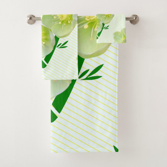 Conjunto De Toalhas Hellebore Floral (Insitu)