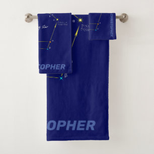 Conjunto De Toalhas Hemisfério norte Localizando Estrela Polaris