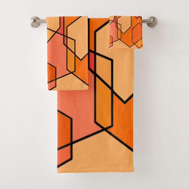 Conjunto De Toalhas Hexagon Bauhaus (Insitu)