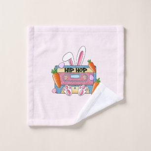 Conjunto De Toalhas Hip Hop Cassette Tape Bunny