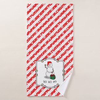 Conjunto De Toalhas Ho Ho Feliz Papais noeis de Natal Bonito Snowman