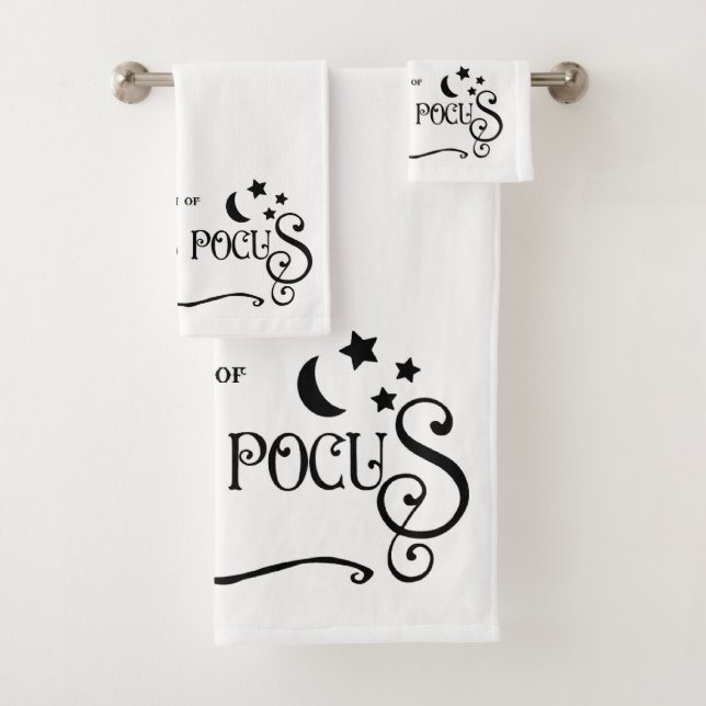 Conjunto De Toalhas Hocus Pocus Whimsy - Circule a brisa ortográfica (Insitu)