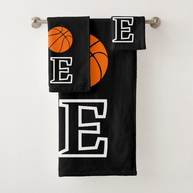 Conjunto De Toalhas Hoops de basquete, Presente de Jogador de Basquete (Insitu)