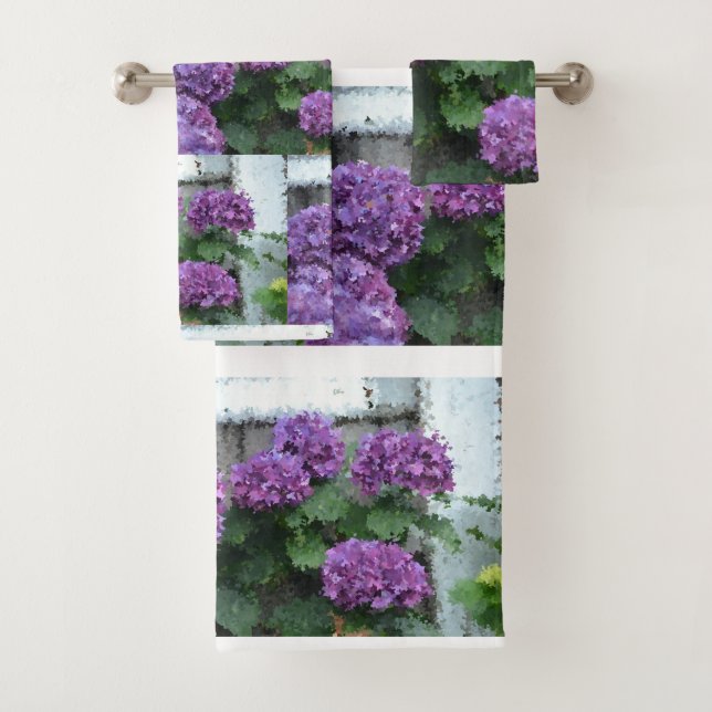 Conjunto De Toalhas Hortênsia Impressionista (Insitu)