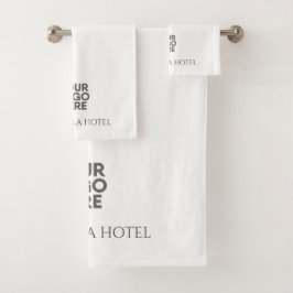 Conjunto De Toalhas Hotel Elegante Custom Add Logo Business Hospitalid