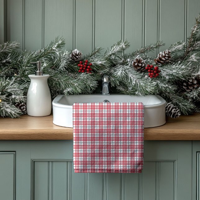 Conjunto De Toalhas Housewarming Gift Red Black Plaid Towel Style (Housewarming Gift Red Black Plaid Towel Style)