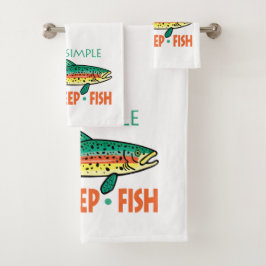 Conjunto De Toalhas Humorístico SONO DE SONO DE PESCA